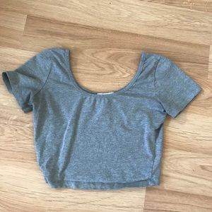 Grey crop top
